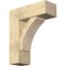 Ekena Millwork Thorton Block Rough Sawn Bracket w/ Offset Brace, Douglas Fir, 8"W x 22"D x 26"H BKT0806X22X26THR05RDF - alternate 1